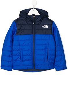 The North Face Kids пуховик с контрастным логотипом