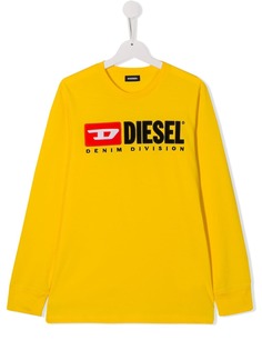 Diesel Kids толстовка с контрастным логотипом