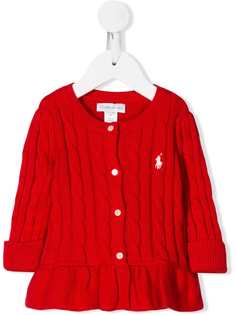 Ralph Lauren Kids кардиган фактурной вязки