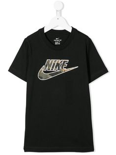 Nike Kids футболка с камуфляжным логотипом