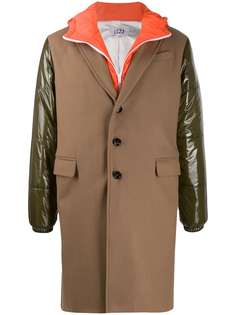 LC23 многослойное пальто с капюшоном