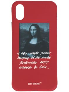 Off-White чехол для iPhone X с принтом Mona Lisa