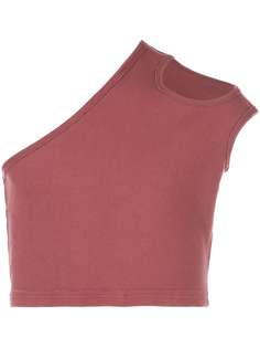 Telfar топ без рукавов в рубчик асимметричного кроя