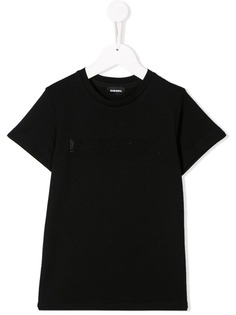 Diesel Kids футболка с декорированным логотипом