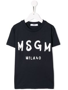 Msgm Kids футболка с логотипом