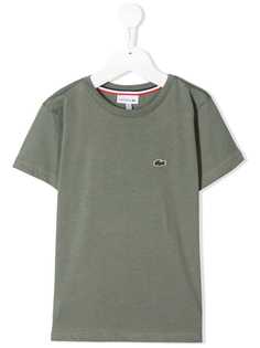 Lacoste Kids футболка с вышитым логотипом