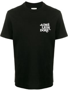 Aimé Leon Dore футболка с фактурным логотипом