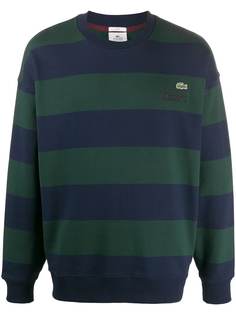 Lacoste полосатая толстовка с вышитым логотипом