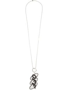Off-White колье с подвеской Off