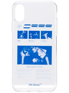 Off-White чехол для iPhone X с графичным принтом