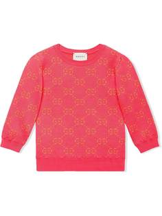 Gucci Kids джемпер с монограммой