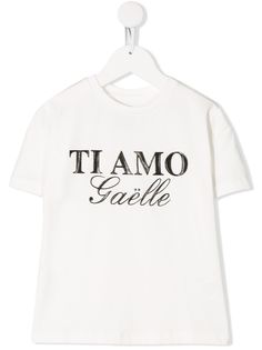 Gaelle Paris Kids футболка Ti Amo Gaelle с круглым вырезом