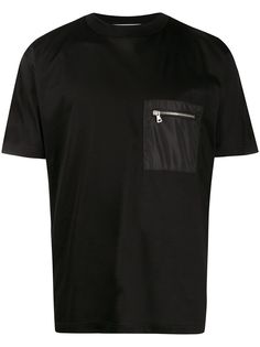 Low Brand футболка с карманом на молнии