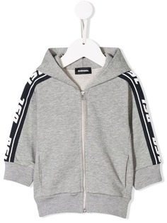 Diesel Kids куртка с контрастными полосками и логотипом