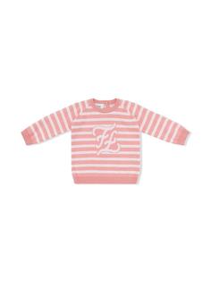 Fendi Kids джемпер Karligraphy в полоску