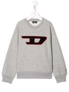 Diesel Kids толстовка с контрастным логотипом