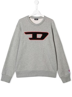 Diesel Kids свитер с вышитым логотипом