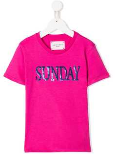 Alberta Ferretti Kids футболка с вышивкой