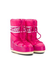 Moon Boot Kids сапоги на шнуровке с логотипом