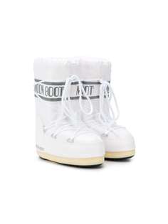 Moon Boot Kids сапоги на шнуровке с логотипом