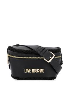 Love Moschino поясная сумка на молнии с металлическим логотипом