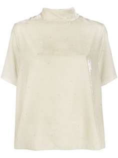 Forte Forte топ свободного кроя с воротником-воронкой