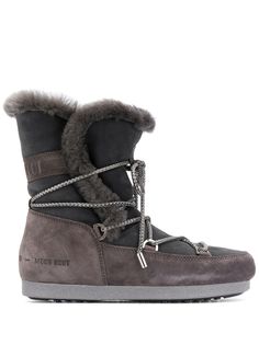Moon Boot зимние ботинки с оторочкой из овчины