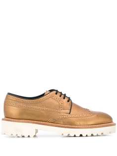 Paul Smith оксфорды с эффектом металлик