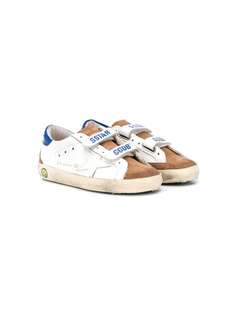 Golden Goose Kids кроссовки с эффектом потертости и логотипом