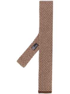 Barba галстук с узором в елочку
