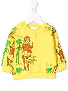 Mini Rodini толстовка с изображением обезьяны
