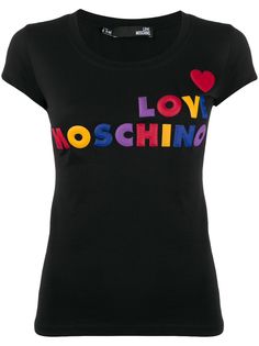 Love Moschino logo-appliqué T-shirt
