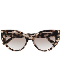 Valentino Eyewear очки в оправе кошачий глаз черепаховой расцветки