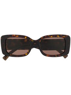 Versace Eyewear солнцезащитные очки в прямоугольной оправе с логотипом