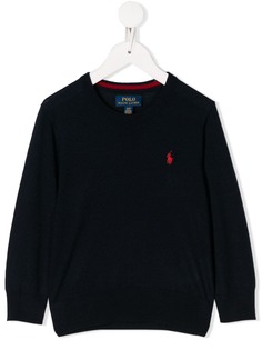 Ralph Lauren Kids джемпер с вышитым логотипом