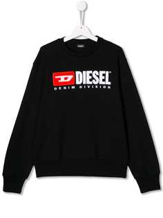 Diesel Kids толстовка с вышитым логотипом