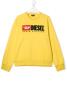 Diesel Kids толстовка с вышитым логотипом