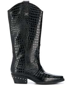 Sam Edelman ковбойские ботинки с тиснением под кожу крокодила