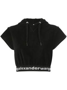 Alexander Wang укороченный топ с капюшоном