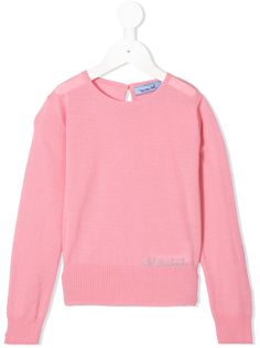 Mi Mi Sol джемпер с декорированным логотипом