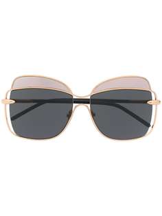 Pomellato Eyewear солнцезащитные очки в массивной оправе
