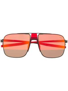 Puma массивные солнцезащитные очки-авиаторы