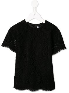 Dolce & Gabbana Kids кружевная блузка
