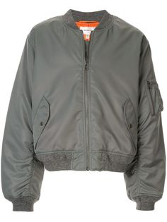 Makavelic zipped bomber jacket