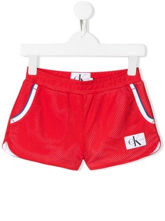 Calvin Klein Kids шорты с нашивкой-логотипом