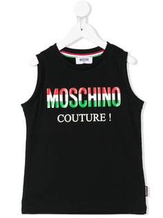 Moschino Kids жилет italian с логотипом
