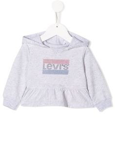 Levis Kids худи из джерси с оборками и логотипом