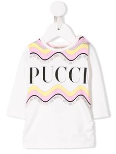 Emilio Pucci Junior футболка с контрастным логотипом