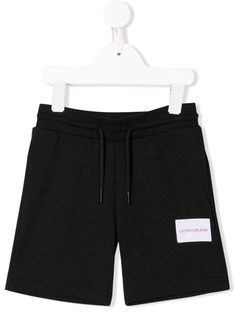 Calvin Klein Kids шорты с нашивкой-логотипом