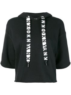 DKNY толстовка с капюшоном и короткими рукавами